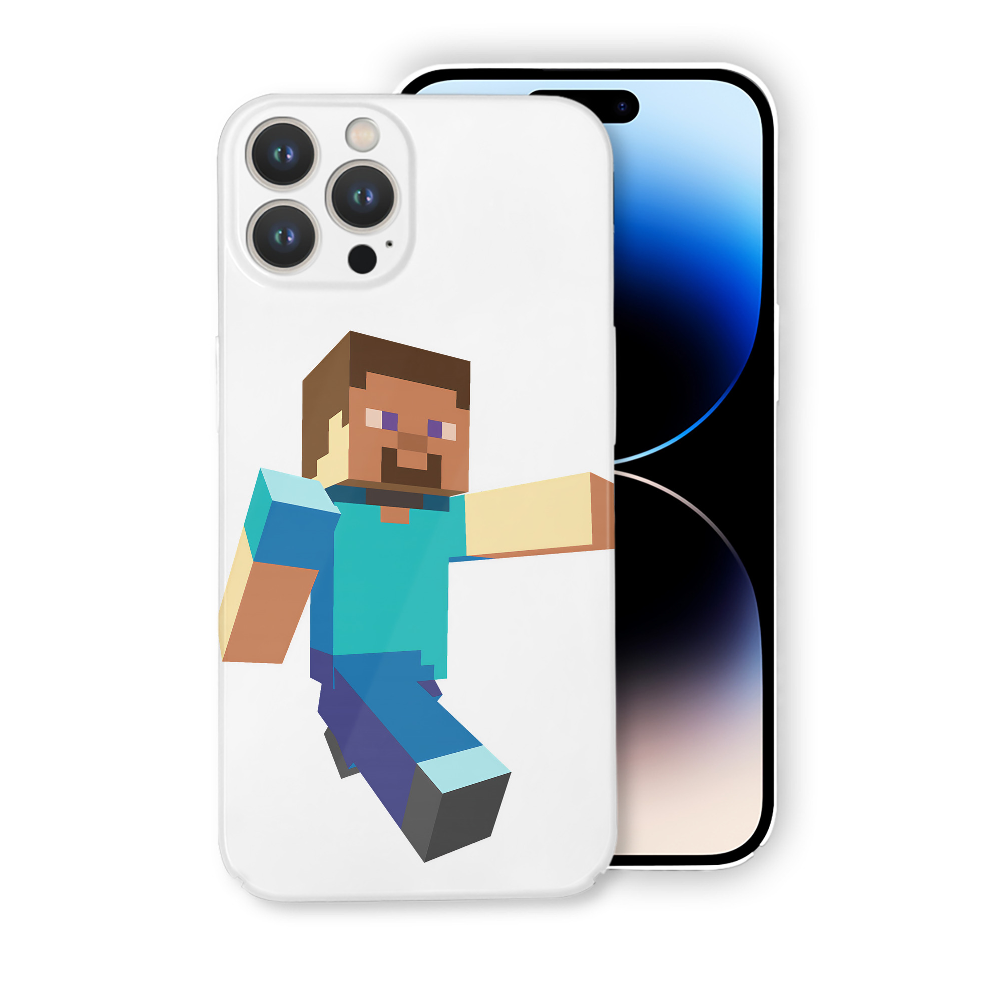 （画像用） マインクラフト ブロックの世界 Minecraft MC Block world 【iPhone 14シリーズ対応】ハードケース